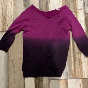 Fabletics off the shoulder 1/4 length sweater